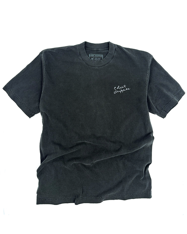 Embroidered Script Tee